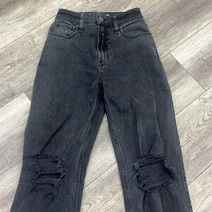 hollister ultra night rise dad jean
